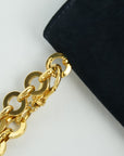 SALVATORE FERRAGAMO Suede Gancin Mini Shoulder Bag