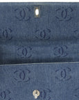 CHANEL Denim Matelassé Shoulder Bag