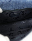 CHANEL Denim Matelassé Shoulder Bag