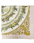 HERMES Silk Carré 90 La Promenade de Longchamps Scarf