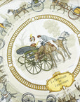 HERMES Silk Carré 90 La Promenade de Longchamps Scarf