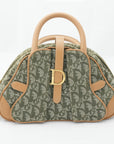 CHRISTIAN DIOR Mini Double Canvas Green Trotter PZ0701 Saddle Bag