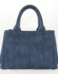 PRADA Canvas Denim Tote Bag/Handbag