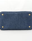 PRADA Canvas Denim Tote Bag/Handbag
