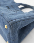 PRADA Canvas Denim Tote Bag/Handbag
