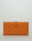 HERMES Ostrich Birkin Long Wallet