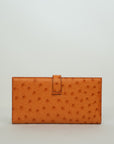HERMES Ostrich Birkin Long Wallet