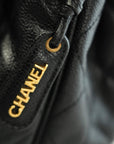 CHANEL 1994–1996 Drawstring Style Caviar Leather Backpack / Handbag
