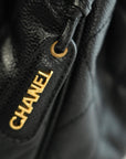 CHANEL 1994–1996 Drawstring Style Caviar Leather Backpack / Handbag