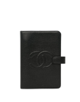CHANEL 1997–1999 Coco Mark Caviar Leather Planner Cover