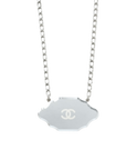 CHANEL Mirror Plate Coco Mark Necklace