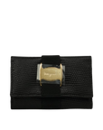 SALVATORE FERRAGAMO Lizard Pattern Vara Plate Key Case