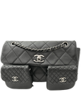 CHANEL 2006–2008 Matelassé Turn-Lock Multi-Pochette Lambskin Shoulder Bag