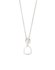 HERMES Ag925 Amulet Étrier Necklace