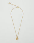 CHRISTIAN DIOR CD Oval Shape Logo Necklace