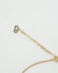 CHRISTIAN DIOR CD Oval Shape Logo Necklace