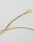 CHRISTIAN DIOR CD Logo Round Circle Necklace