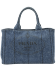 PRADA Canvas Denim Tote Bag/Handbag