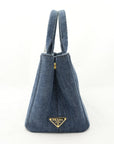 PRADA Canvas Denim Tote Bag/Handbag