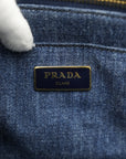PRADA Canvas Denim Tote Bag/Handbag