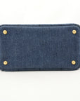 PRADA Canvas Denim Tote Bag/Handbag