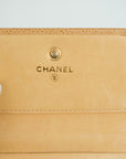 CHANEL 2003–2004 Coco Mark Caviar Leather Tri-Fold Wallet