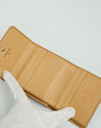 CHANEL 2003–2004 Coco Mark Caviar Leather Tri-Fold Wallet
