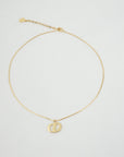 CHRISTIAN DIOR CD Logo Necklace