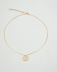 CHRISTIAN DIOR CD Logo Necklace