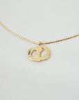 CHRISTIAN DIOR CD Logo Necklace