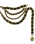 CHANEL Coco Mark Coin 3-Strand Chain Belt