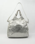 CHANEL 2008-2009 Punched Leather Handbag/Shoulder Bag 2Way