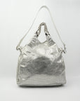 CHANEL 2008-2009 Punched Leather Handbag/Shoulder Bag 2Way