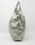 CHANEL 2008-2009 Punched Leather Handbag/Shoulder Bag 2Way