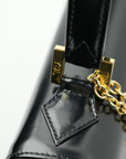 YVES SAINT LAURENT Leather Black Gold Handbag