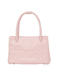 CHANEL 2004–2005 Triple Coco Caviar Leather Handbag