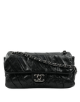 CHANEL 2009-2010 Pleated Shoulder Bag