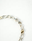 TIFFANY & CO. SV925 K18YG Combo Figaro Chain Bracelet