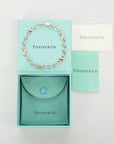TIFFANY & CO. SV925 K18YG Combo Figaro Chain Bracelet