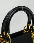 CHRISTIAN DIOR Lady Dior Medium Handbag / Shoulder bag 2Way