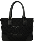 CHANEL 2008-2009 Nylon Paris-New York Tote Bag/Shoulder Bag
