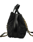 CHANEL Denim Tote Handbag/Shoulder Bag 2-Way