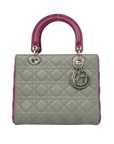 CHRISTIAN DIOR Lady Dior Medium Handbag/Shoulder Bag