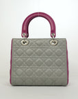 CHRISTIAN DIOR Lady Dior Medium Handbag/Shoulder Bag