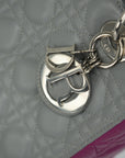 CHRISTIAN DIOR Lady Dior Medium Handbag/Shoulder Bag
