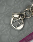 CHRISTIAN DIOR Lady Dior Medium Handbag/Shoulder Bag