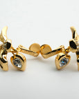 CHRISTIAN DIOR Rhinestone Earring