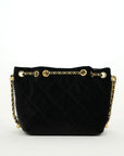 CHANEL Velvet Bucket Shoulder Bag