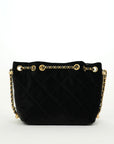 CHANEL Velvet Bucket Shoulder Bag