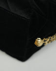 CHANEL Velvet Bucket Shoulder Bag